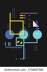 Minimalist modern poster vector design