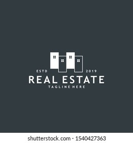 Minimalist and modern real estate logo design