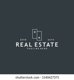 Minimalist and modern real estate logo design