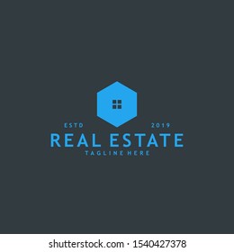 Minimalist and modern real estate logo design