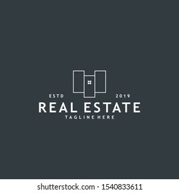 Minimalist and modern real estate logo design
