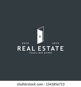 Minimalist and modern real estate logo design