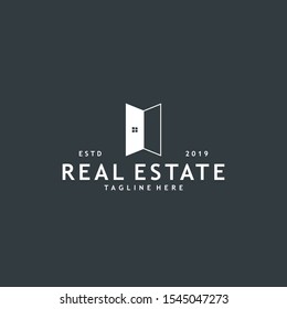 Minimalist and modern real estate logo design