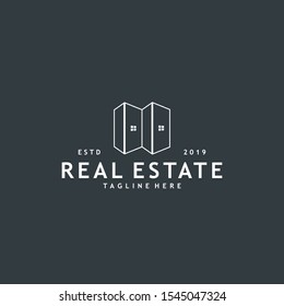 Minimalist and modern real estate logo design