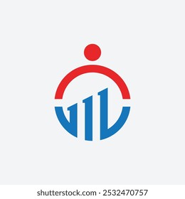 Minimalistische moderne Recruitment Logo-Vektorgrafik