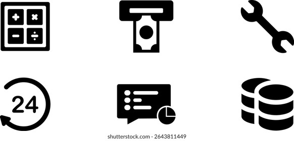 Minimalist Modern Rounded Filled Android App Icon with clean Filled and intuitive symbols