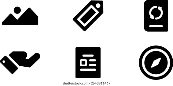 Minimalista Moderno arredondado preenchido Android App Ícone com limpo Preenchido e símbolos intuitivos