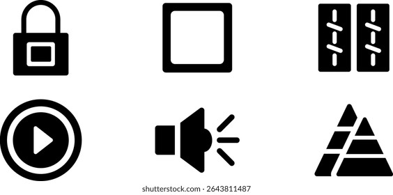 Minimalist Modern Rounded Filled Android App Icon with clean Filled and intuitive symbols