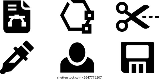 Minimalist Modern Rounded Filled Developer Icon with clean Filled and intuitive symbols