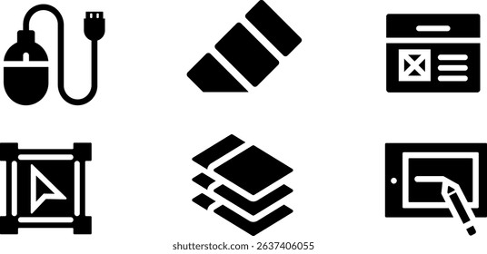 Minimalist Modern Rounded Filled Graphic Design Icon with clean Filled and intuitive symbols