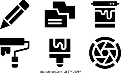 Minimalist Modern Rounded Filled Graphic Design Icon with clean Filled and intuitive symbols