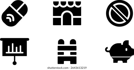 Minimalist Modern Rounded Filled Home Screen Apps Icon with clean Filled and intuitive symbols