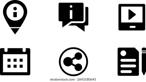 Minimalist Modern Rounded Filled Seo And Digital Marketing Icon with clean Filled and intuitive symbols