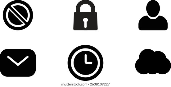 Minimalist Modern Rounded Filled Web Essentials Icon with clean Filled and intuitive symbols