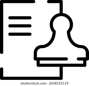 Minimalist Modern Rounded Outline Docs Icon with clean Filled and intuitive symbols