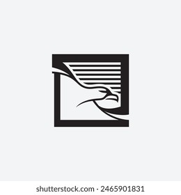 Minimalista moderno Seagull Logo Icon Vector