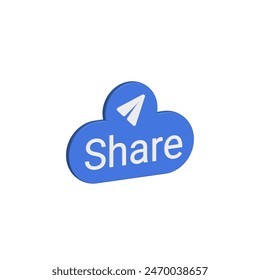 Un diseño de Botón "compartido" minimalista y moderno. Perfecto para mejorar el compromiso del usuario en plataformas digitales.