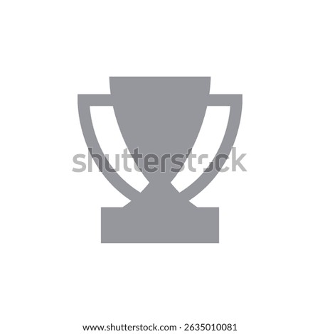Minimalist Modern Silver Trophy Icon