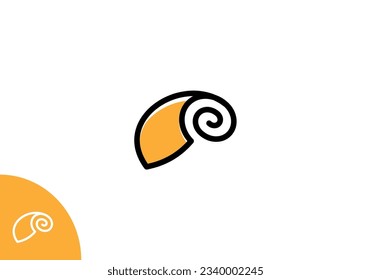 Minimalist and modern Snail logo