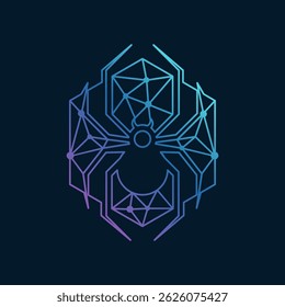 Minimalist Modern Spider Web Technology Design