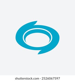 Minimalista moderno espiral Logo Ilustración vectorial