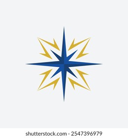 Minimalist Modern Star Logo Vector Illustration