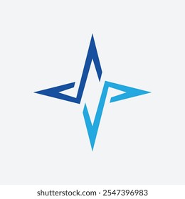 Minimalist Modern Star Logo Vector Illustration