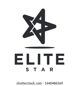 Minimalist modern star vector logo