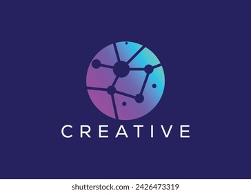 Minimalist and Modern technology logo design vector template. Creative modern Innovative high Circuit technology logo