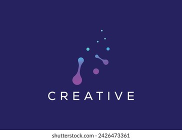 Minimalistische und moderne Technologie Logo Design Vektor-Vorlage. Kreative moderne Innovative High-Circuit-Technologie Logo