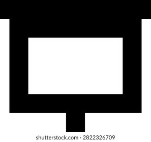 Minimalist modern television set with clean white screen and sleek black frame design