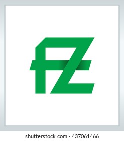 minimalist and modern two letter composition for initial, logo or signature