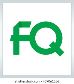 minimalist and modern two letter composition for initial, logo or signature