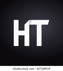 minimalist and modern two letter composition for initial, logo or signature