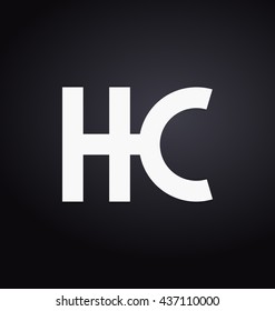 minimalist and modern two letter composition for initial, logo or signature