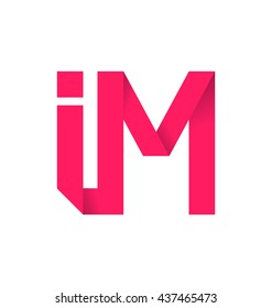 minimalist and modern two letter composition for initial, logo or signature started by i letter

