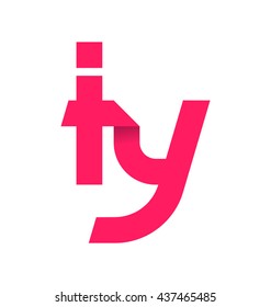 minimalist and modern two letter composition for initial, logo or signature started by i letter
