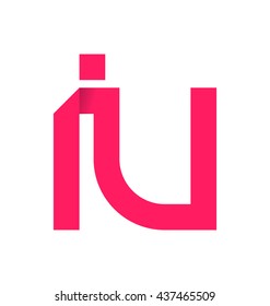 minimalist and modern two letter composition for initial, logo or signature started by i letter
