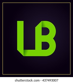 minimalist and modern two letter composition for initial, logo or signature started by L letter