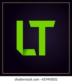 minimalist and modern two letter composition for initial, logo or signature started by L letter