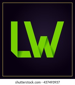 minimalist and modern two letter composition for initial, logo or signature started by L letter