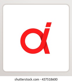 minimalist and modern two letter composition for initial, logo or signature started by O letter