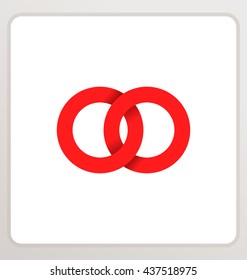 minimalist and modern two letter composition for initial, logo or signature started by O letter