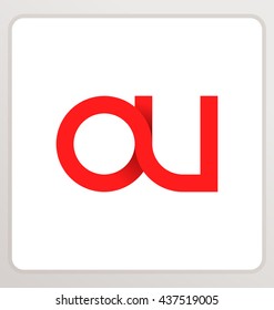 minimalist and modern two letter composition for initial, logo or signature started by O letter