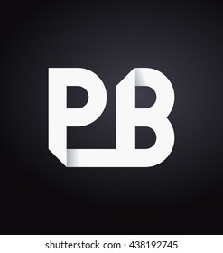 minimalist and modern two letter composition for initial, logo or signature started by P letter