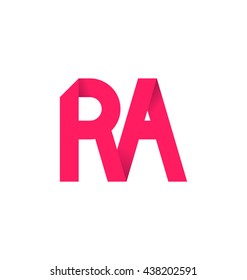 minimalist and modern two letter composition for initial, logo or signature started by R letter