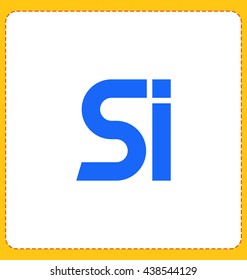 minimalist and modern two letter composition for initial, logo or signature started by S letter