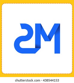 minimalist and modern two letter composition for initial, logo or signature started by S letter