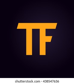 minimalist and modern two letter composition for initial, logo or signature started by T letter