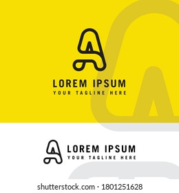 Minimalist and Modern Type "A" logo